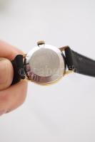 Omega de Ville karóra, kézi felhúzós szerkezettel,szép állapotban. d: 30 mm. eredeti dobozával, bőr ...