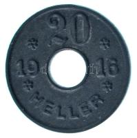 Ausztria / Katzenau Hadifogolytábor 1916. 20h Zn T:XF
Austria / Katzenau POW camp 1916. 20 Heller Z...