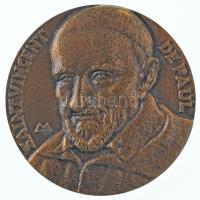 Franciaország DN "St. Vincent de Paul / Frederic Ozanam" bronz emlékérem. Szign.: Müller (...