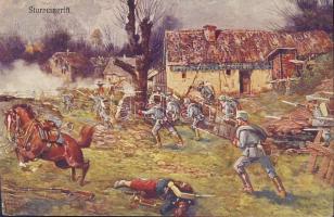 Military WWI assault