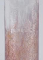 Karcag Berekfürdői krakléüveg váza, jelzés nélkül, m: 25 cm