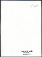 cca 1930-1940 Szendrő István (1908-2000): Balerina a szélben, pecséttel jelzett fotó, 23×17 cm