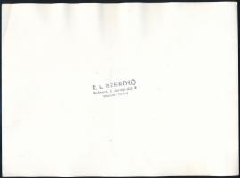 cca 1930-1940 Szendrő István (1908-2000): Kéményseprők létrával, pecséttel jelzett fotó, 18×24 cm