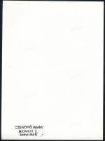 cca 1930-1940 Szendrő István (1908-2000): Kéményseprő kisasszony, pecséttel jelzett fotó, 23×17 cm