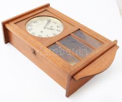 Junghans falióra, kicsit laza résszel, kulccsal, 49x29 cm