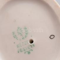 Hollóházi harmonikás, jelzett, m: 13,5 cm