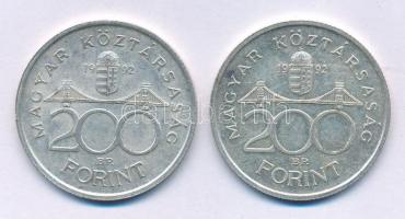 1992. 200Ft Ag "MNB" (2x) T:XF
Adamo F13