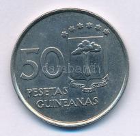 Egyenlítői-Guinea 1969. 50P Cu-Ni T:XF, pici peremhiba
Equatorial Guinea 1969. 50 Pesetas Cu-Ni C:X...