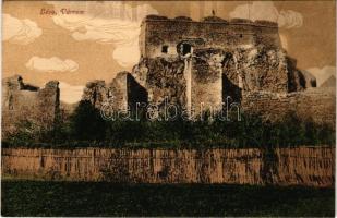 Léva, Levice; várrom. Dukesz Lipót kiadása / castle ruins (Rb)