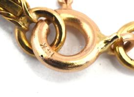 14K arany (Au) anker nyaklánc jelzett, 16,72 g, 60 cm