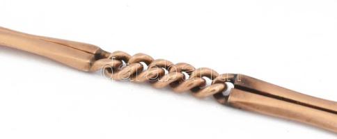 14K arany (Au) óralánc jelzett, 18,47 g, 38 cm