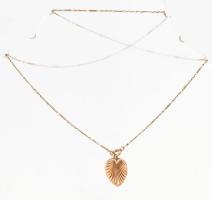 14K arany (Au) nyaklánc medállal jelzett, 3,56g, 50 cm