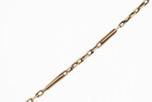 14K arany (Au) nyaklánc medállal jelzett, 3,56g, 50 cm