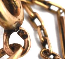 14K arany (Au) nyaklánc medállal jelzett, 3,56g, 50 cm