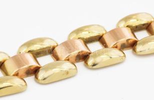 14K arany (Au) karkötő jelzett, mesterjegyes, 30,5 g,, 20 cm