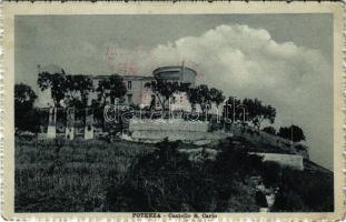 1915 Potenza, Castello S. Carlo / castle + "Censura Corrispondenza Prigionieri di Guerra" (EK)