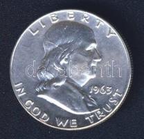 USA 1963. 1/2$ Ag "Franklin" T:2/2+