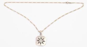 Inka Zumi napisten ezüst nyaklánc, jhelzett 13,37 g