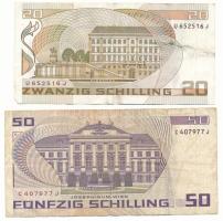 Ausztria 1986. 20Sch + 50Sch T:F
Austria 1986. 20 Schilling + 50 Schilling C:F
