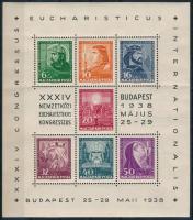 1938 Eucharisztikus blokk (10.000) (ráncok / creases)