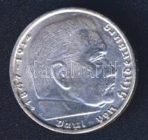 Német 3. Birodalom 1938B 2M Ag "Hindenburg" T:2