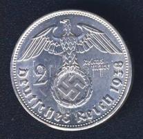 Német 3. Birodalom 1938B 2M Ag "Hindenburg" T:2