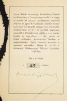 Oscar Wilde: Salome. Ford.: Kosztolányi Dezső. Számozott (25./30), a fordító, Kosztolányi Dezső (188...