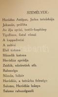 Oscar Wilde: Salome. Ford.: Kosztolányi Dezső. Számozott (25./30), a fordító, Kosztolányi Dezső (188...