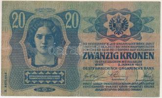 1913. 20K "1005 688540" II. kiadás, fekete "ROMANIA TIMBRU SPECIAL" és "Fel...