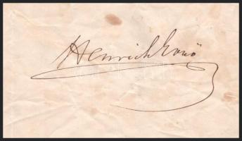 1878 Erdélyi sójövedék jelentés Heinrich Ernő korábbi 1848-as honvéd és bányakerületi igazgató aláír...