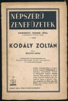 Molnár Antal: Kodály Zoltán. Számos kép- és kótamelléklettel, Kodály műveinek teljes jegyzékével és bibliográfiával. Népszerű Zenefüzetek 4. sz. Bp., 1936, Somló Béla, (Révai-ny.). 1 (Az 50 éves Kodály) t +58+6 p. Kiadói papírkötés, foltos borítóval, sérült gerinccel.