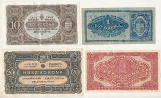 1920. 1K - 20K (4xklf) T:AU-F szép papír, pici ceruzás firka