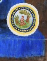 Ferenczy Noémi jelzéssel: Csendélet. Olaj, vászon. Fakeretben. 38,5x40,5 cm