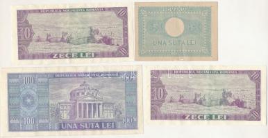Románia 1945-1966. 10L (2x) + 100L (2xklf) T:XF-F szép papír
Romania 1945-1966. 10 Lei (2x) + 100 L...