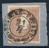 1858 10kr kivágáson "NYERGES-UJFALU" (Gudlin 350 p)