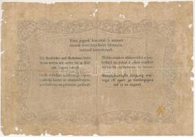 1848. 100Ft "Kossuth bankó" "GA 97317" sorszámmal T:G lyukak, anyaghiány
Hungar...