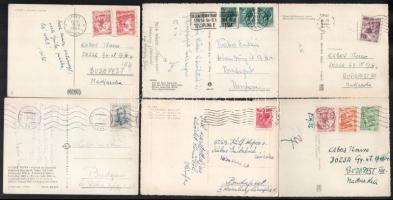 1946-1956 Kabos Endre olimpiai bajnok vívó özvegyének levelezéséből 14 db, amit főleg sportolókkal, ...