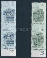 1987 Bélyegnap (60.) sor ívszéli függőleges párokban a tervező, Lengyel György aláírásával