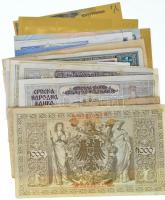 35db-os vegyes külföldi bankjegy tétel, közte pár db magyar bankjegy, közte Horvátország 1991. 5D (2...