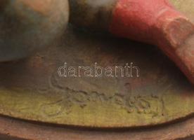 Gondos József (1909-1987): Szerelmes fiú. Jelzett, m: 21 cm