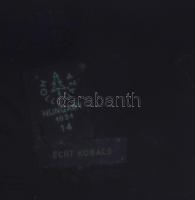 Hollóházi kobalt bonbonier 13,5x9 cm + Zsolnay tálka d: 6,5 cm