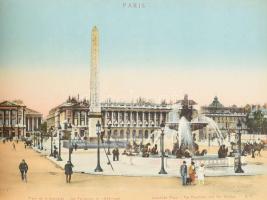 cca 1910 Album Artistique Paris, 20 db színes képpel, borító lejár