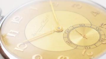 IWC Schaffhausen fém tokos nyitott zsebóra, jelzett számlap, működó szép állapotban d: 50 mm