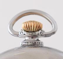 IWC Schaffhausen fém tokos nyitott zsebóra, jelzett számlap, működó szép állapotban d: 50 mm