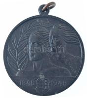 1948. "SZIT (Szakszervezeti Ifjúmunkás- és Tanoncmozgalom) - Ságvári Emlékverseny" Zn emlékérem füllel (35mm) T:AU,XF