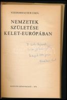 Niederhauser Emil: Nemzetek születése Kelet-Európában. (Dedikált!) Bp., 1976, Kossuth. Kiadói egészv...