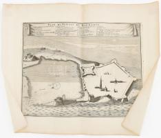 [Tripoli, (Líbia) térképe] Plan de Tripoly en Barbarie" - Tripoli Libya. de Fer, Nicolas (1646-1720). Rézmetszet 28,6x22 cm  Engraved map of Tripoli, Libya