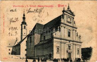 1900 Wien, Vienna, Bécs; Pfarrkirche z. h. Joseph (Karmelitergasse) / church (Rb)