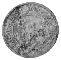 Német Birodalom / Weimari Köztársaság / Hamburg 1923. 5/100M Al szükségpénz T:F ü., ph. German Empir...