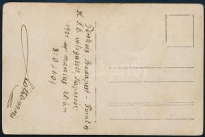 1921 Horváth Gyula (1888-1977) válogatott labdarúgó, hátvéd, a Törekvés SE játékosának hagyatékából ...